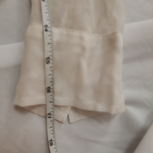 IRO Cream Button Down Shirt Colored mesh layer fashion trendy street wear White - Picture 8 of 9